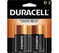 Duracell CopperTop D Alkaline Batteries - 2 Count
