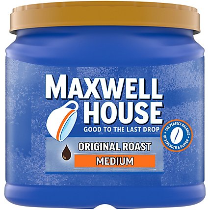 Maxwell House Medium Roast Original Roast Ground Coffee Canister - 30.6 Oz - Image 3