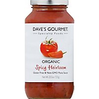 Daves Gourmet Organic Pasta Sauce Spicy Heirloom Jar - 25.5 Oz - Image 2