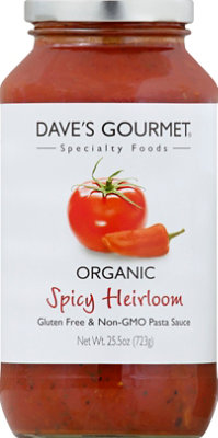 Daves Gourmet Organic Pasta Sauce Spicy Heirloom Jar - 25.5 Oz - Image 2