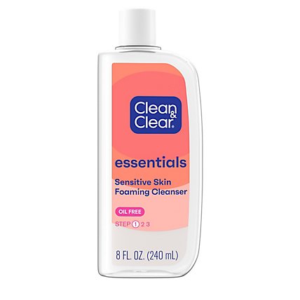 Clean & Clear Essentials Facial Cleanser Foaming Step 1 - 8 Fl. Oz. - Image 2