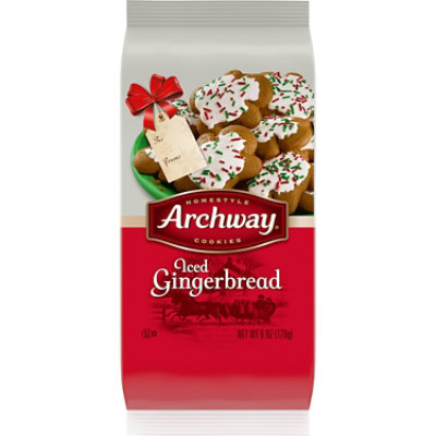 Archway Holiday Iced Gingerbread Cookies - 6 Oz - Image 1