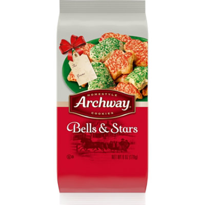 Archway Bells and Stars Holiday Cookies - 6 Oz - Image 1