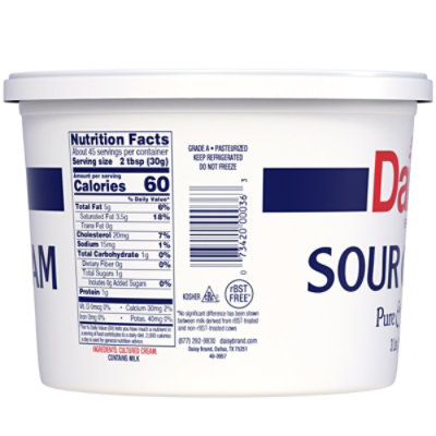 Daisy Sour Cream Pure & Natural - 48 Oz - Image 5