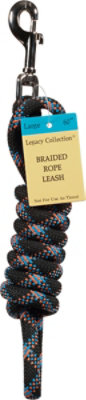 Legacy Collection Dog Leash Braided Rope 60 Inch Black Card - Each - Image 2