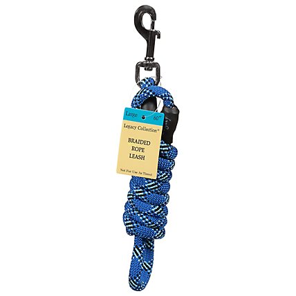 Legacy Collection Dog Rope Leash Braided 60 Inch Large Blue Card - Each - Image 3