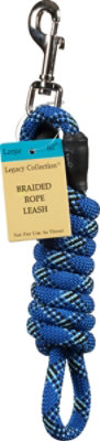 Legacy Collection Dog Rope Leash Braided 60 Inch Large Blue Card - Each - Image 2