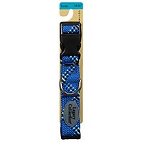 Legacy Collection Dog Collar Large 18 to 26 Inch Braided Blue Card - Each - Image 1