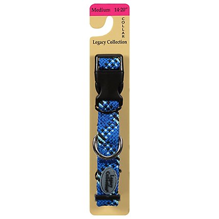 Legacy Collection Dog Collar Braided 14 to 20 Inch Medium Blue Card - Each - Image 3