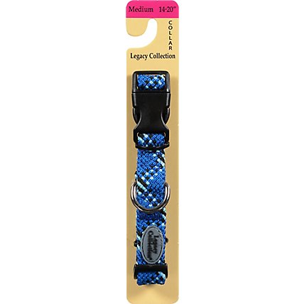 Legacy Collection Dog Collar Braided 14 to 20 Inch Medium Blue Card - Each - Image 2
