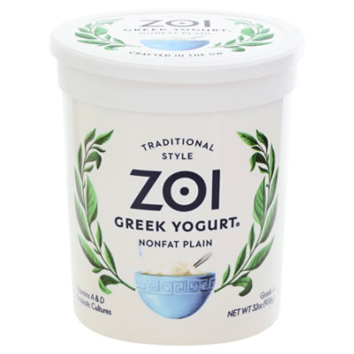 Zoi Greek Yogurt Plain Nonfat - 32 Oz - Image 3