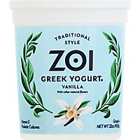 Zoi Greek Yogurt Vanilla - 32 Oz - Image 2
