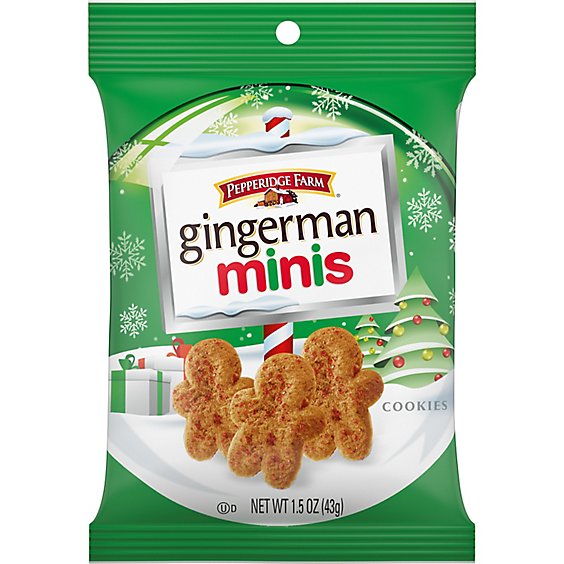 Pepperidge Farm Gingerman Minis Ginger Cookies - 1.5 Oz