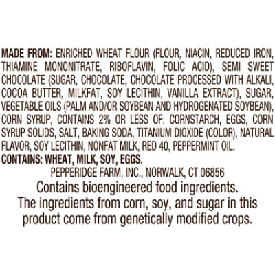Pepperidge Farm Milano Slices Chocolate Peppermint Cookies - 5 Oz - Image 3