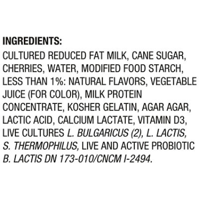 Activia Low Fat Probiotic Black Cherry Yogurt - 4-4 Oz - Image 4