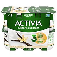 Activia Low Fat Probiotic Vanilla Yogurt - 12-4 Oz - Image 1