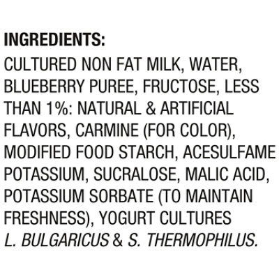 Light + Fit Nonfat Gluten-Free Blueberry Greek Yogurt Multipack - 4-5.3 Oz - Image 4