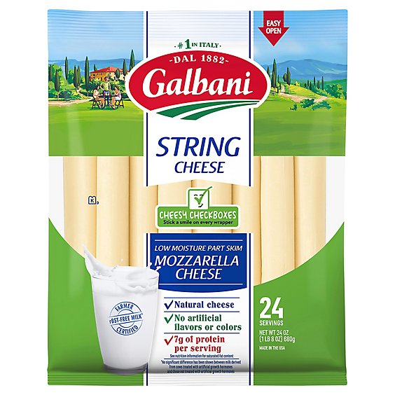 Galbani Stringsters Riddles & Trivia Cheese - 24 Oz