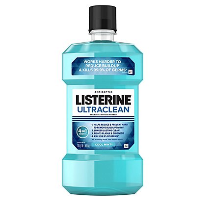 LISTERINE Ultraclean Mouthwash Antiseptic Cool Mint - 1 Liter - Image 2