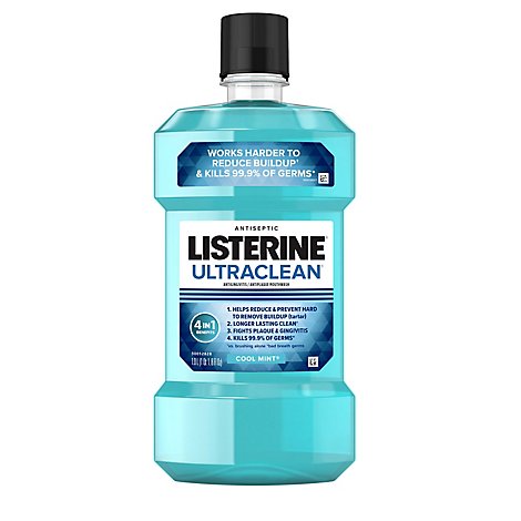 LISTERINE Ultraclean Mouthwash Antiseptic Cool Mint - 1 Liter