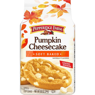 Pepperidge Farm Soft Baked Pumpkin Cheesecake Flavored Cookies - 8.6 Oz - Image 1