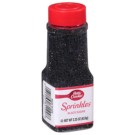 Betty Crocker Sprinkles Sugar Black - 2.2 Oz