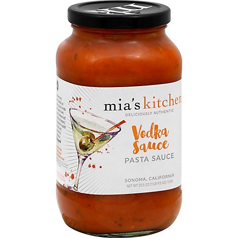 Mias Kitchen Pasta Sauce Vodka Jar - 25.5 Oz
