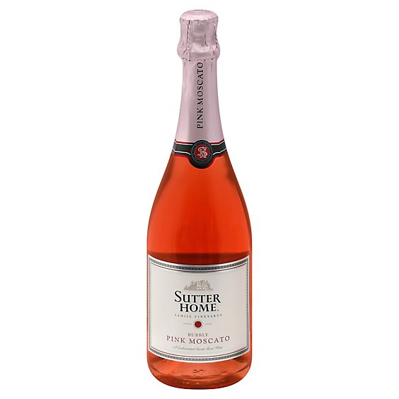 Sutter Home Pink Bubbly Moscato Wine - 750 Ml