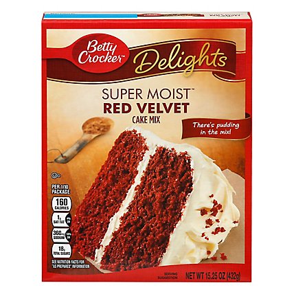 Betty Crocker Delights Cake Mix Super Moist Red Velvet - 15.25 Oz - Image 3