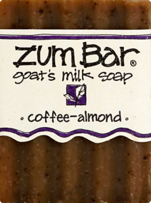 Coffee Almond Zum Bar Goats Milk Soap - 3 Oz - Image 2