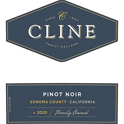 Cline Wine Pinot Noir Sonoma County - 750 Ml - Image 1