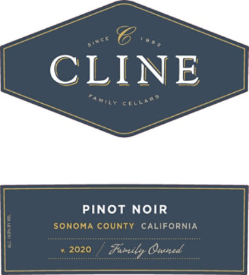 Cline Wine Pinot Noir Sonoma County - 750 Ml