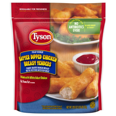 Tyson Fully Cooked Batter Dipped Frozen Chicken Breast Tenders - 25.5 Oz - Image 2