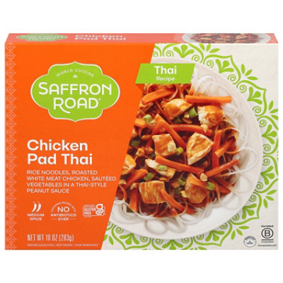 Saffron Road Chicken Pad Thai Gluten Free Asian Frozen Meal - 10 Oz - Image 3