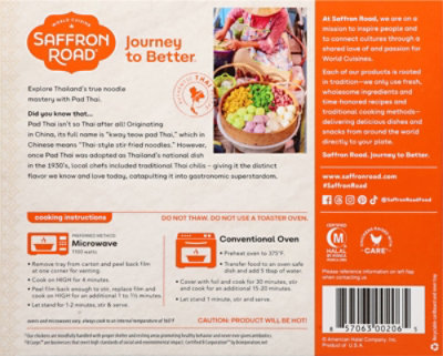 Saffron Road Chicken Pad Thai Gluten Free Asian Frozen Meal - 10 Oz - Image 6