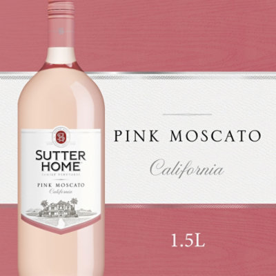 Sutter Home Pink Moscato Pink Wine Bottle - 1.5 Liter - Image 1