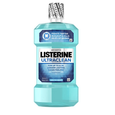 LISTERINE Ultraclean Mouthwash Antiseptic Arctic Mint - 500 Ml - Image 1