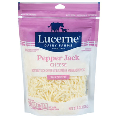 Lucerne Cheese Shredded Pepper Jack - 8 Oz - Image 1