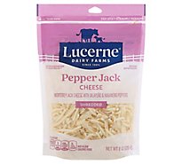 Lucerne Cheese Shredded Pepper Jack - 8 Oz