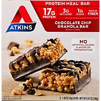 Atkins Meal Bar Chocolate Chip Granola - 5-1.69 Oz - Image 2