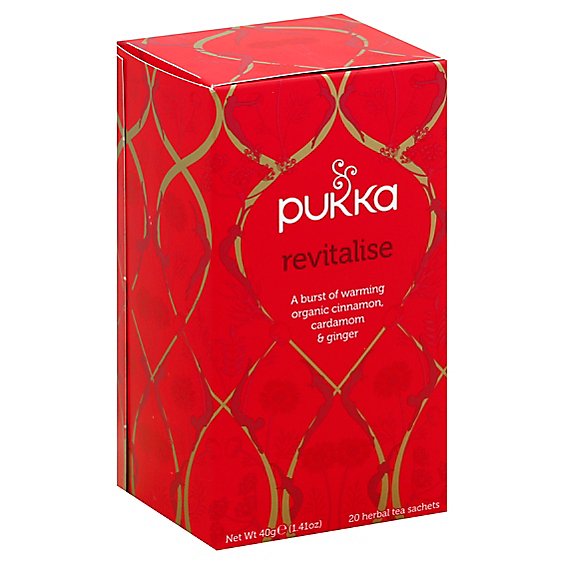 Pukka Herbal Tea Organic Revitalise - 20 Count