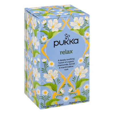Pukka Herbal Tea Organic Relax - 20 Count