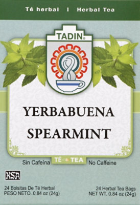 TADIN Herbal Tea No Caffeine Spearmint - 24 Count - Image 2