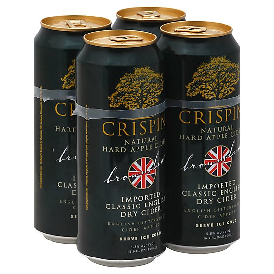 Crispin Cider Browns Lane Cans - 4-16.9 Fl. Oz.