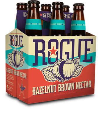 Rogue Hazelnut Brown Ale Beer in Bottles - 6-12 Fl. Oz. - Image 1