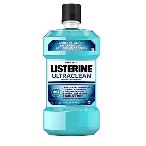 LISTERINE Ultraclean Mouthwash Antiseptic Cool Mint - 1.5 Liter
