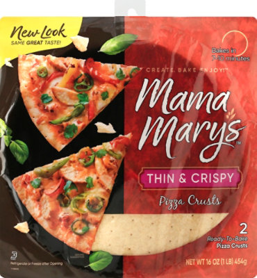 Mama Marys Pizza Crust Thin & Crispy Bag 2 Count - 16 Oz - Image 2