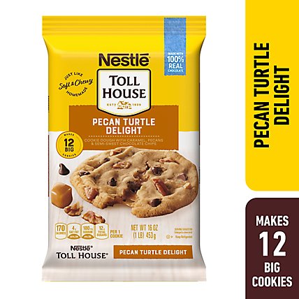 Nestle Toll House Pecan Turtle Delight Cookie Dough - 16 Oz - Image 1