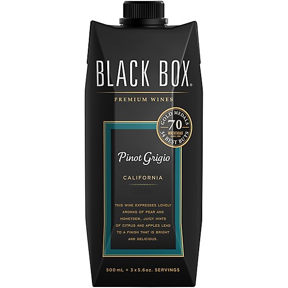 Black Box Wine White Pinot Grigio Go Pack - 500 Ml