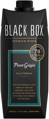 Black Box Wine White Pinot Grigio Go Pack - 500 Ml